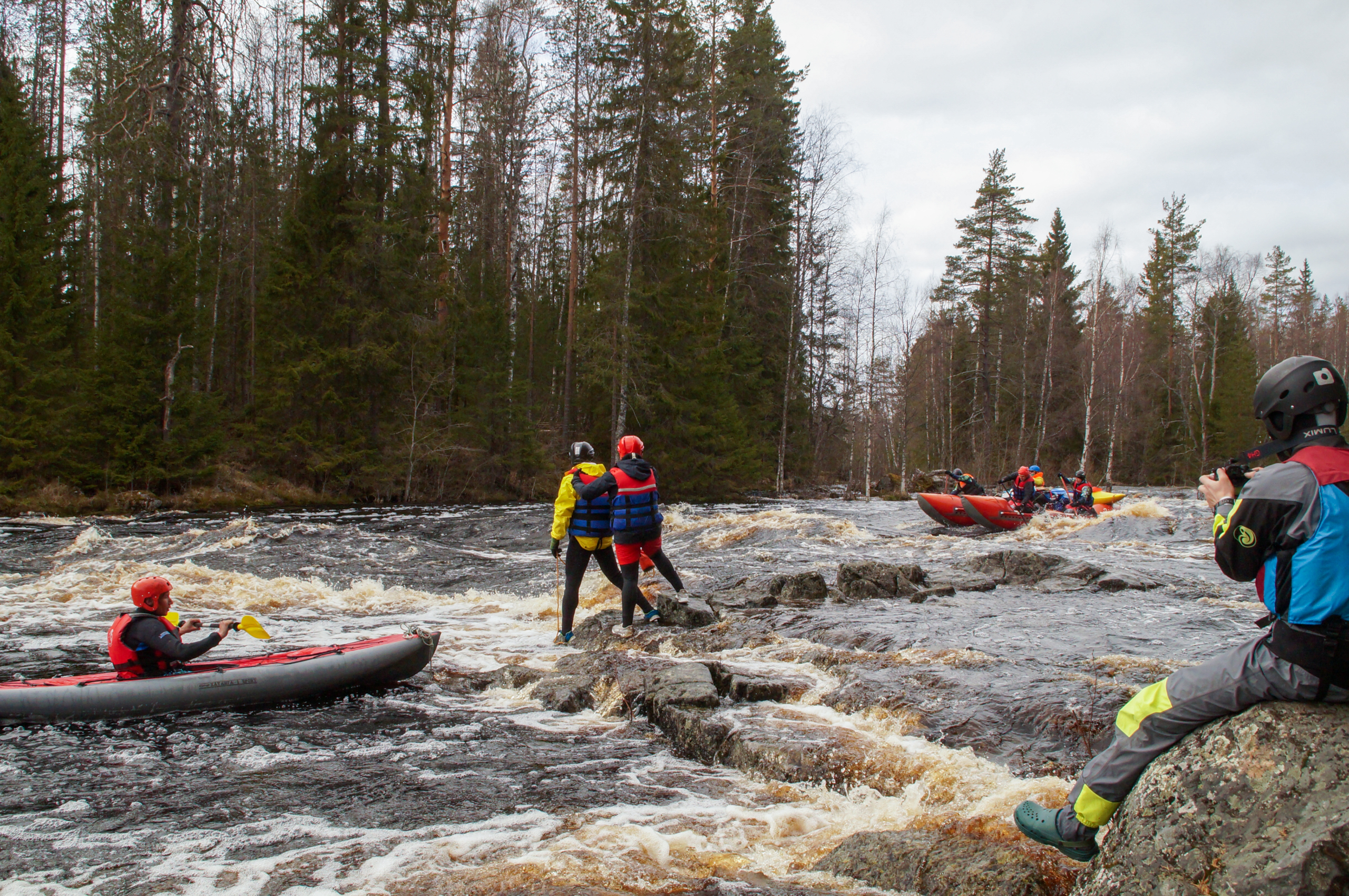 Майский сплав по реке Шуя от Хаутоварских мостов до Матросов