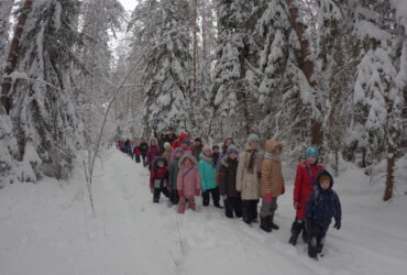 Рождественский поход в Дивеевский лес на поиски сундучков с подарками для детей и родителей