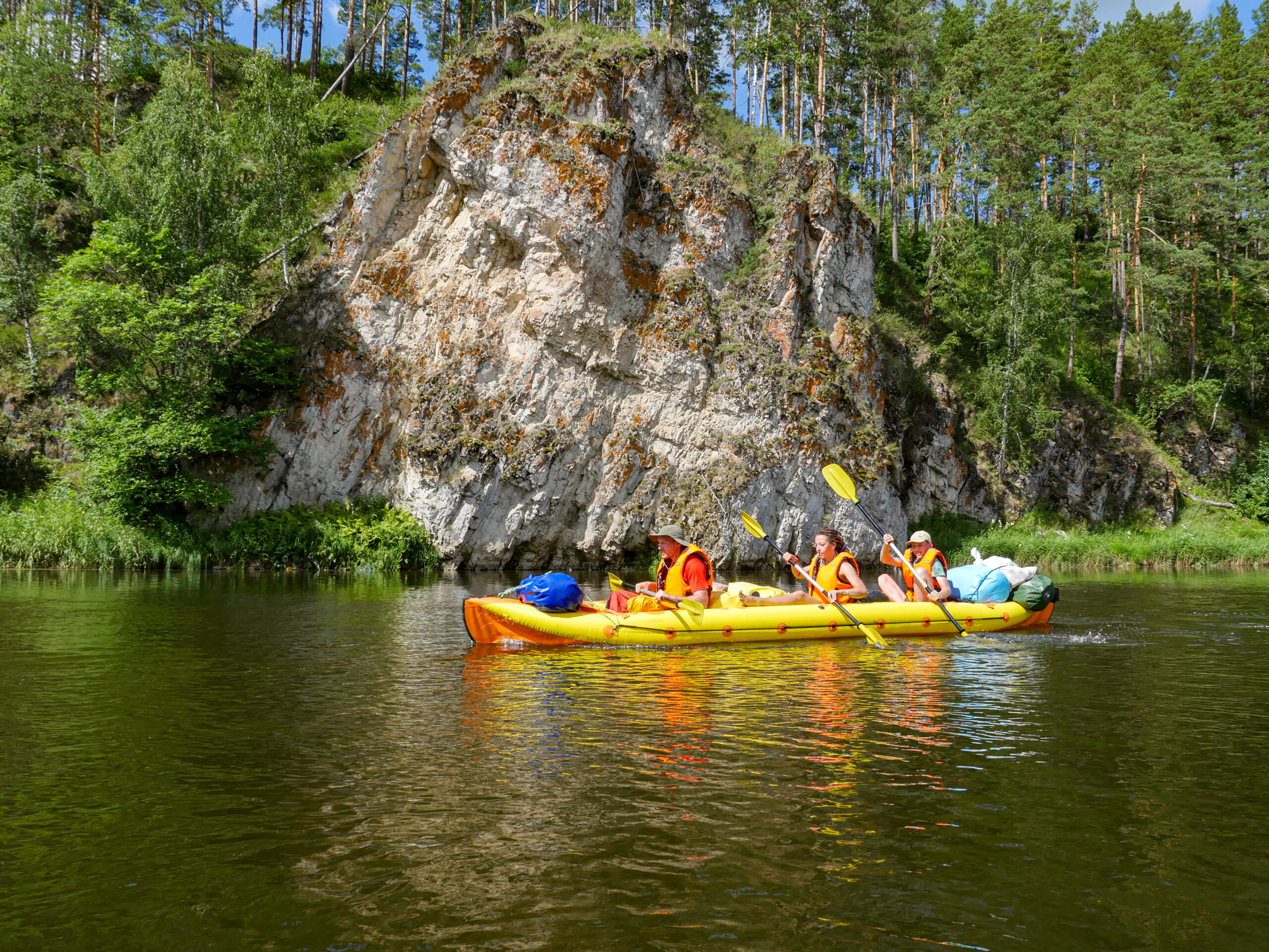 Сплав по реке Койва до реки Чусовая на байдарках в Пермском крае